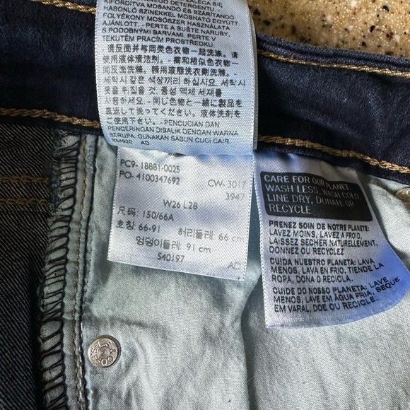 Levi’s Women's Blue Jeans size 26 - Picture 6 of 9